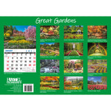 Great Gardens - 2024 Rectangle Wall Calendar 16 Months Beautiful Garden Photos - Front View
