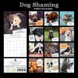 Dog Shaming - 2024 Square Wall Calendar Pets Animals 16 Months Premium Planner - Front View