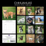 Chihuahuas 2024 Square Wall Calendar Pets Dog 16 Months Premium Planner New Year