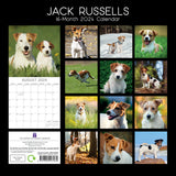 Jack Russells - 2024 Square Wall Calendar Pets Dog 16 Month Premium Planner Gift