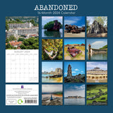 Abandoned 2024 Square Wall Calendar 16 Month Art Planner Christmas New Year Gift - Front View