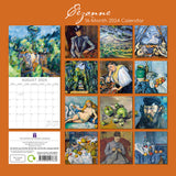 Cezanne 2024 Square Wall Calendar 16 Months Arts Planner Christmas New Year Gift - Front View