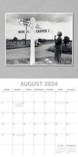 Classic Photography - 2024 Square Wall Calendar 16 Months Arts Planner Xmas Gift - Top-Down View