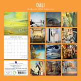 Dali - 2024 Square Wall Calendar 16 Months Arts Planner Christmas New Year Gift - Front View