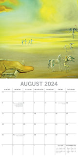 Dali - 2024 Square Wall Calendar 16 Months Arts Planner Christmas New Year Gift - Side View