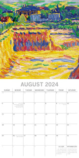 Expressionists - 2024 Square Wall Calendar 16 Months Arts Planner New Year Gift - Top-Down View
