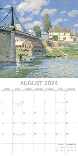 Impressionists - 2024 Square Wall Calendar 16 Months Arts Planner New Year Gift