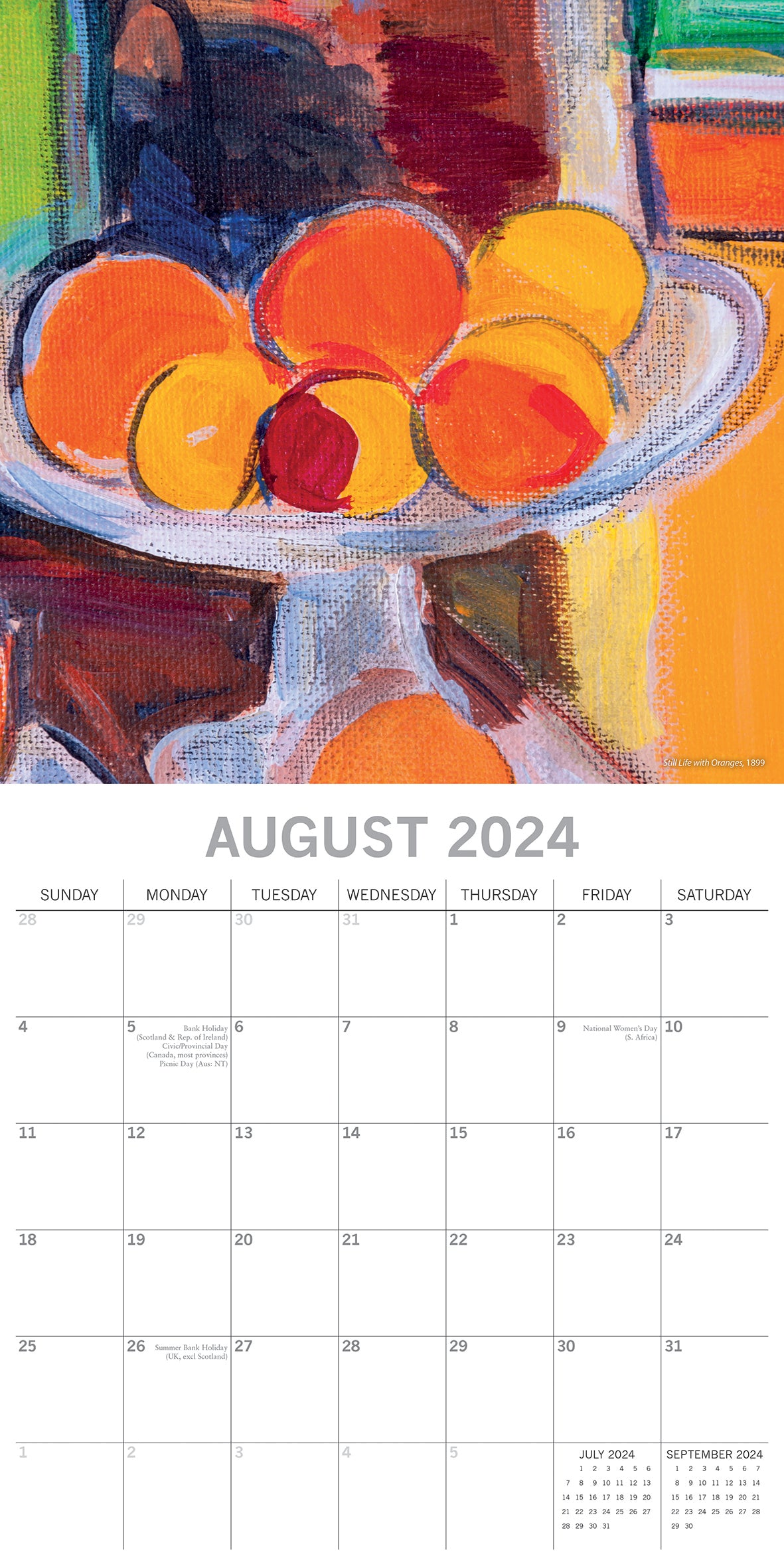 Matisse 2024 Square Wall Calendar 16 Months Arts Planner Christmas New Year Gift