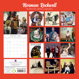 Norman Rockwell - 2024 Square Wall Calendar 16 Months Arts Planner New Year Gift - Front View
