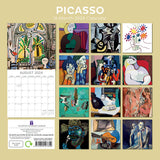 Picasso 2024 Square Wall Calendar 16 Months Arts Planner Christmas New Year Gift - Front View