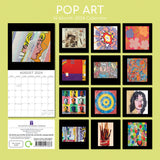 Pop Art 2024 Square Wall Calendar 16 Months Arts Planner Christmas New Year Gift - Front View