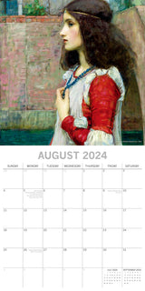 Pre-Raphaelites - 2024 Square Wall Calendar 16 Months Arts Planner New Year Gift