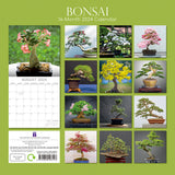 Bonsai 2024 Square Wall Calendar 16 Month Floral Planner Christmas New Year Gift - Front View