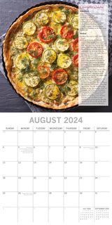 From Garden to Kitchen 2024 Square Wall Calendar 16 Month Food Planner w Recipes - Top-Down View