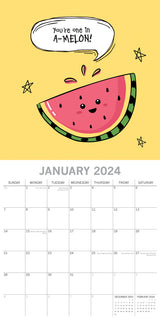 Avo Great Day 2024 Square Wall Calendar 16 Months Fun Planner Xmas New Year Gift