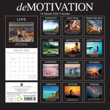 Demotivation 2024 Square Wall Calendar 16 Months Planner Christmas New Year Gift - Front View