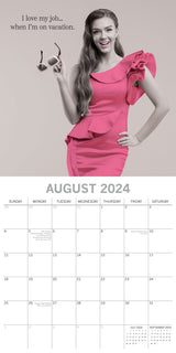 Women's Wit - 2024 Square Wall Calendar 16 Month Planner Christmas New Year Gift