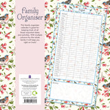 Birdsong Family Organiser - 2024 Square Wall Calendar 16 Months School Planner - Front View