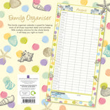 By the Sea Family Organiser - 2024 Square Wall Calendar 16 Months School Planner