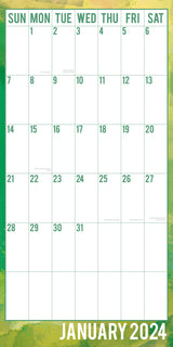 Large Print Calendar 2024 Square Wall Calendar 16 Months School Planner New Year - Side View