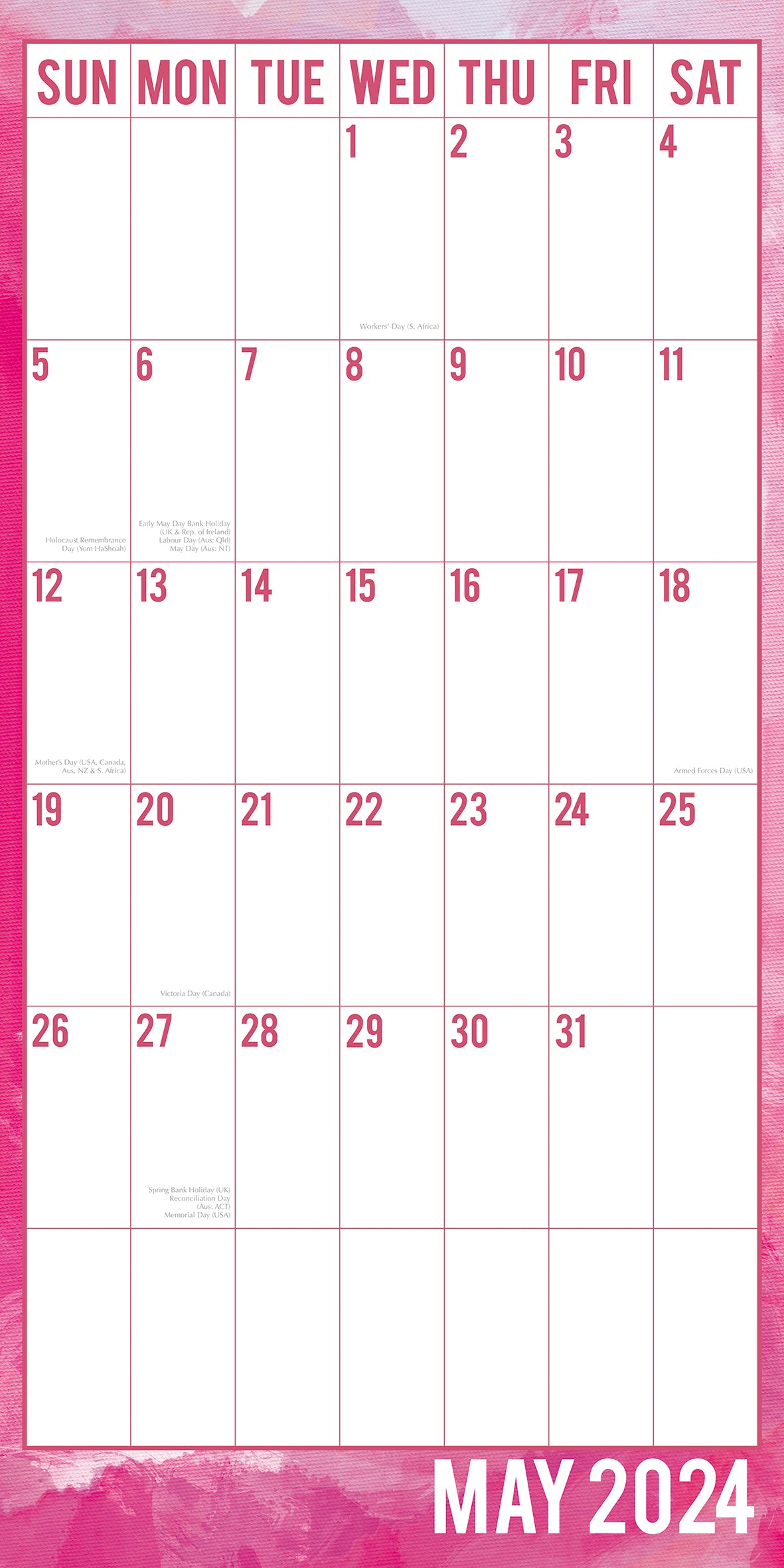 Large Print Calendar 2024 Square Wall Calendar 16 Months School Planner New Year