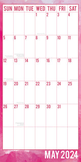Large Print Calendar 2024 Square Wall Calendar 16 Months School Planner New Year