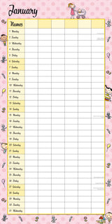Mum's Busy Day 2024 Square Wall Calendar 16 Months School Planner New Year Gift