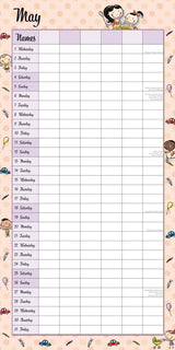 Mum's Busy Day 2024 Square Wall Calendar 16 Months School Planner New Year Gift