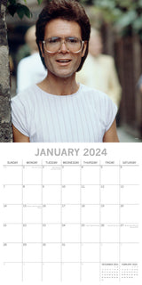 Cliff Richard 2024 Square Wall Calendar 16 Month Planner Christmas New Year Gift