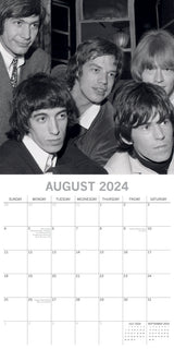 Rolling Stones - 2024 Square Wall Calendar 16 Months Planner Xmas New Year Gift - Top-Down View