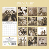 Friendship - 2024 Square Wall Calendar 16 Months Lifestyle Planner New Year Gift - Front View