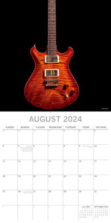 Iconic Guitars - 2024 Square Wall Calendar 16 Months Lifestyle Planner New Year