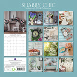 Shabby Chic - 2024 Square Wall Calendar 16 Month Lifestyle Planner New Year Gift - Front View