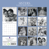 Sisters - 2024 Square Wall Calendar 16 Months Lifestyle Planner New Year Gift - Front View