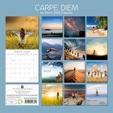 Carpe Diem - 2024 Square Wall Calendar 16 Months Planner Christmas New Year Gift