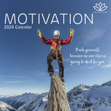 Motivation - 2024 Square Wall Calendar 16 Months Planner Christmas New Year Gift