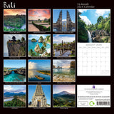 Bali 2024 Square Wall Calendar 16 Months Premium Planner Christmas New Year Gift - Front View