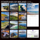 Coastlines of Ireland - 2024 Square Wall Calendar 16 Month Planner New Year Gift - Front View