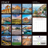 Italy 2024 Square Wall Calendar 16 Month Premium Planner Christmas New Year Gift