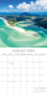 Landmarks of Australia 2024 Square Wall Calendar 16 Months Planner New Year Gift