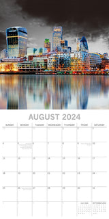 London Limelight - 2024 Square Wall Calendar 16 Months Planner New Year Gift