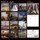 Paris Limelight - 2024 Square Wall Calendar 16 Months Planner Xmas New Year Gift - Front View