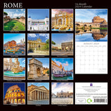 Rome 2024 Square Wall Calendar 16 Months Premium Planner Christmas New Year Gift - Front View