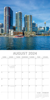Sydney 2024 Square Wall Calendar 16Month Premium Planner Christmas New Year Gift - Top-Down View