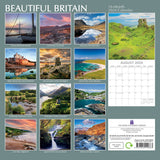 Beautiful Britain - 2024 Square Wall Calendar 16 Months Planner New Year Gift - Front View