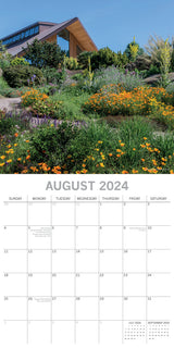 Great Gardens of England 2024 Square Wall Calendar 16Month Planner New Year Gift - Top-Down View