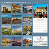 North Yorkshire - 2024 Square Wall Calendar 16 Months Planner Xmas New Year Gift - Front View