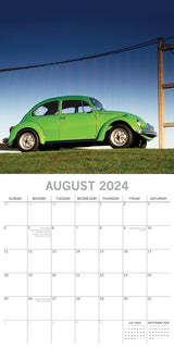 Classic Beetles - 2024 Square Wall Calendar 16 Months Planner Xmas New Year Gift - Top-Down View