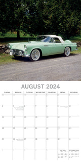 Classic Cars 2024 Square Wall Calendar 16 Months Planner Christmas New Year Gift