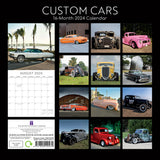Custom Cars - 2024 Square Wall Calendar 16 Month Planner Christmas New Year Gift - Front View
